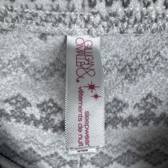 Gilligan & OMalley Womens Sleepwear Lounge Pants XXL Fair Isle Gray - Picture 4 of 6